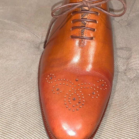 Whole Cut Buffalo Leather Oxford Dress Shoe. - Picture 10 of 13